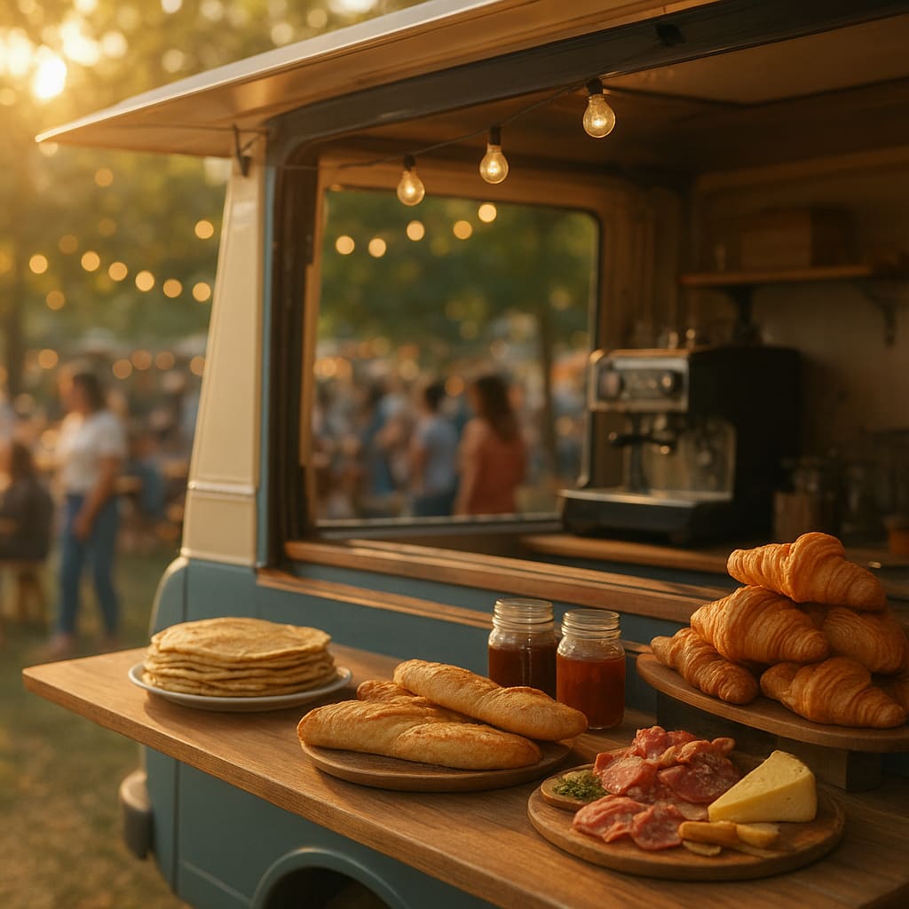 French street food truck at an outdoor event
