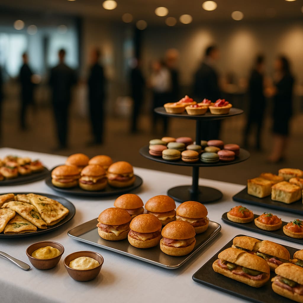 Corporate catering setup