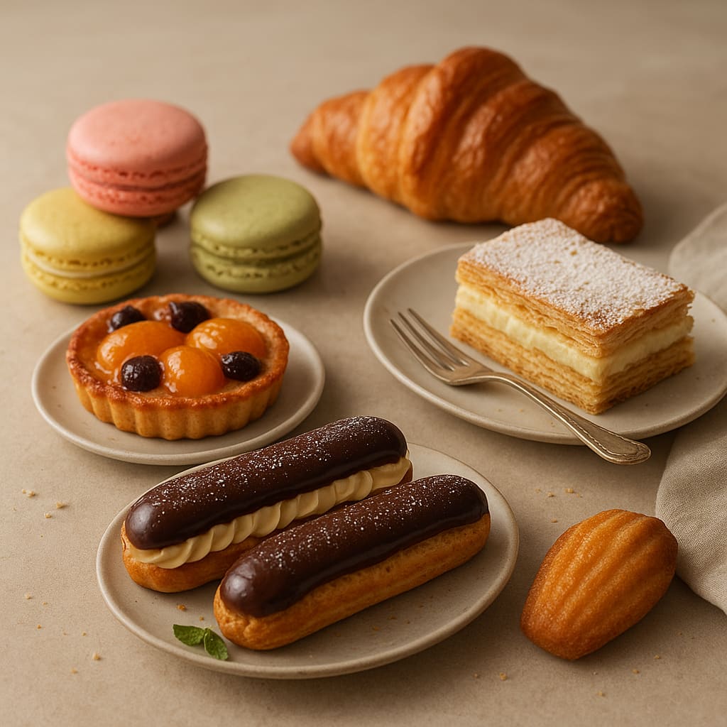 French desserts and pastries